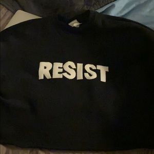 Resist crop top sweater